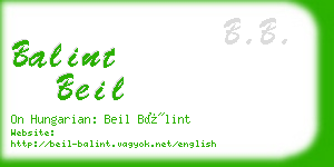 balint beil business card